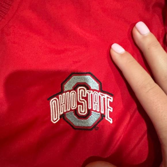 NWT Vintage Ohio State Buckeyes Red Windbreaker Gear for Sports - Picture 4 of 5